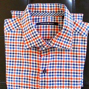 Men's HammerMade Long Sleeve Shirt. Patterned cuffs.